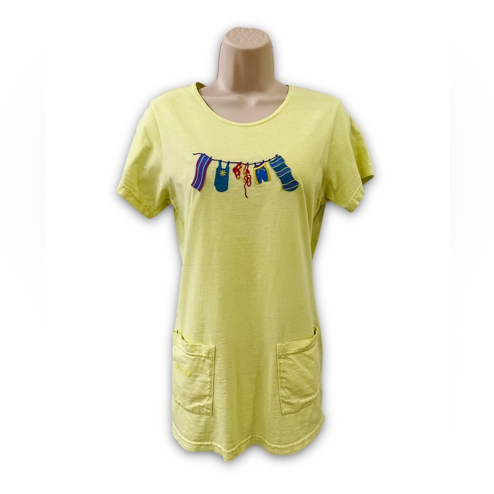 SPEEDO Size S Vintage Neon Appliqué Embroidered Swimsuit Coverup